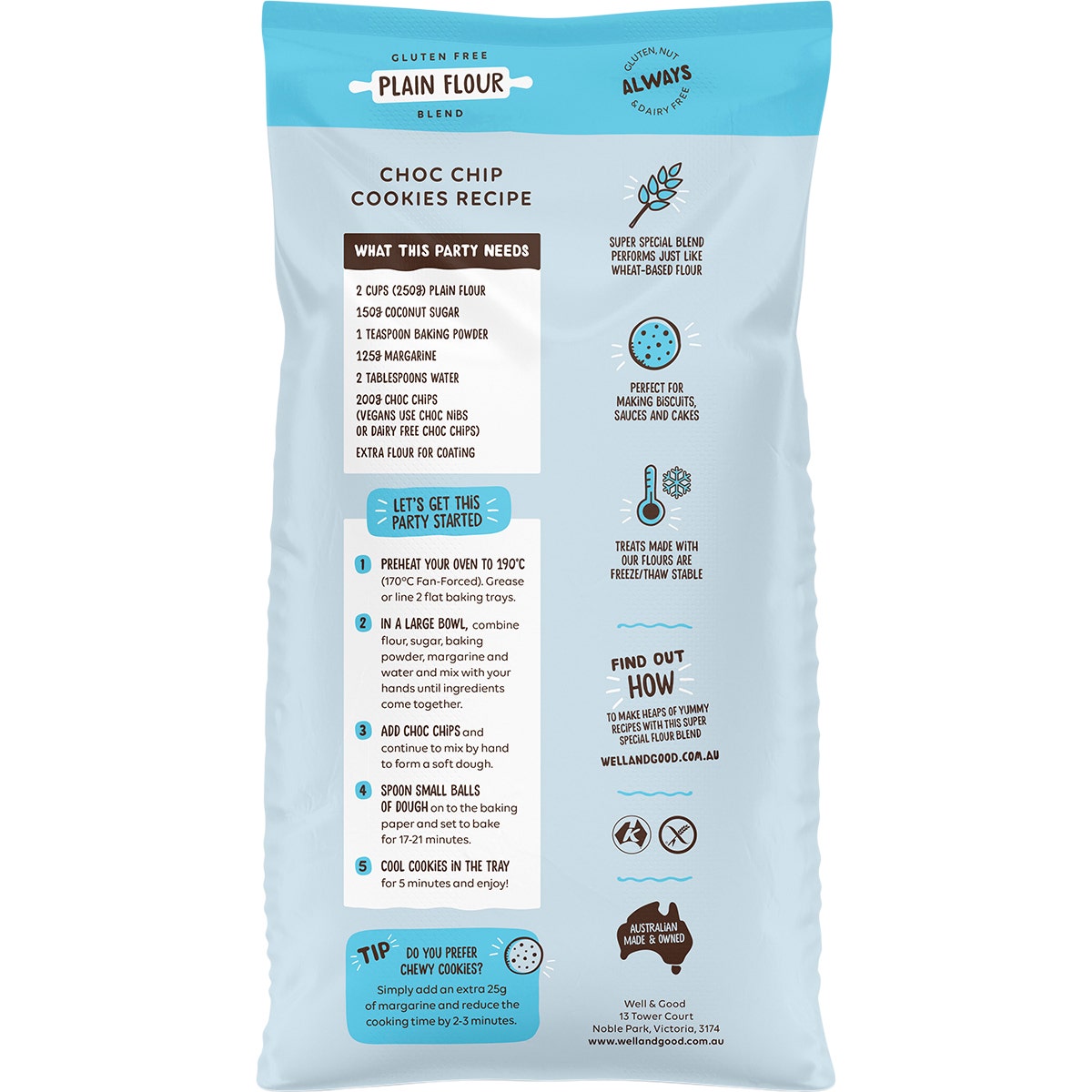 Well & Good Plain Flour Blend 1kg - Cutprice Online