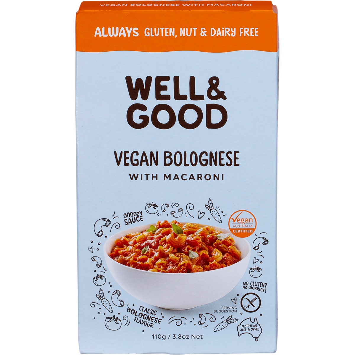 Well & Good Vegan Bolognese with Macaroni 110g - Cutprice Online