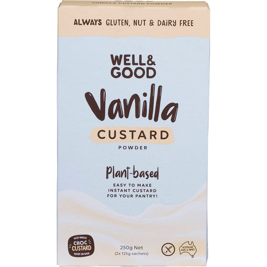 Well & Good Plant Based Vanilla Custard Powder 250g - Cutprice Online