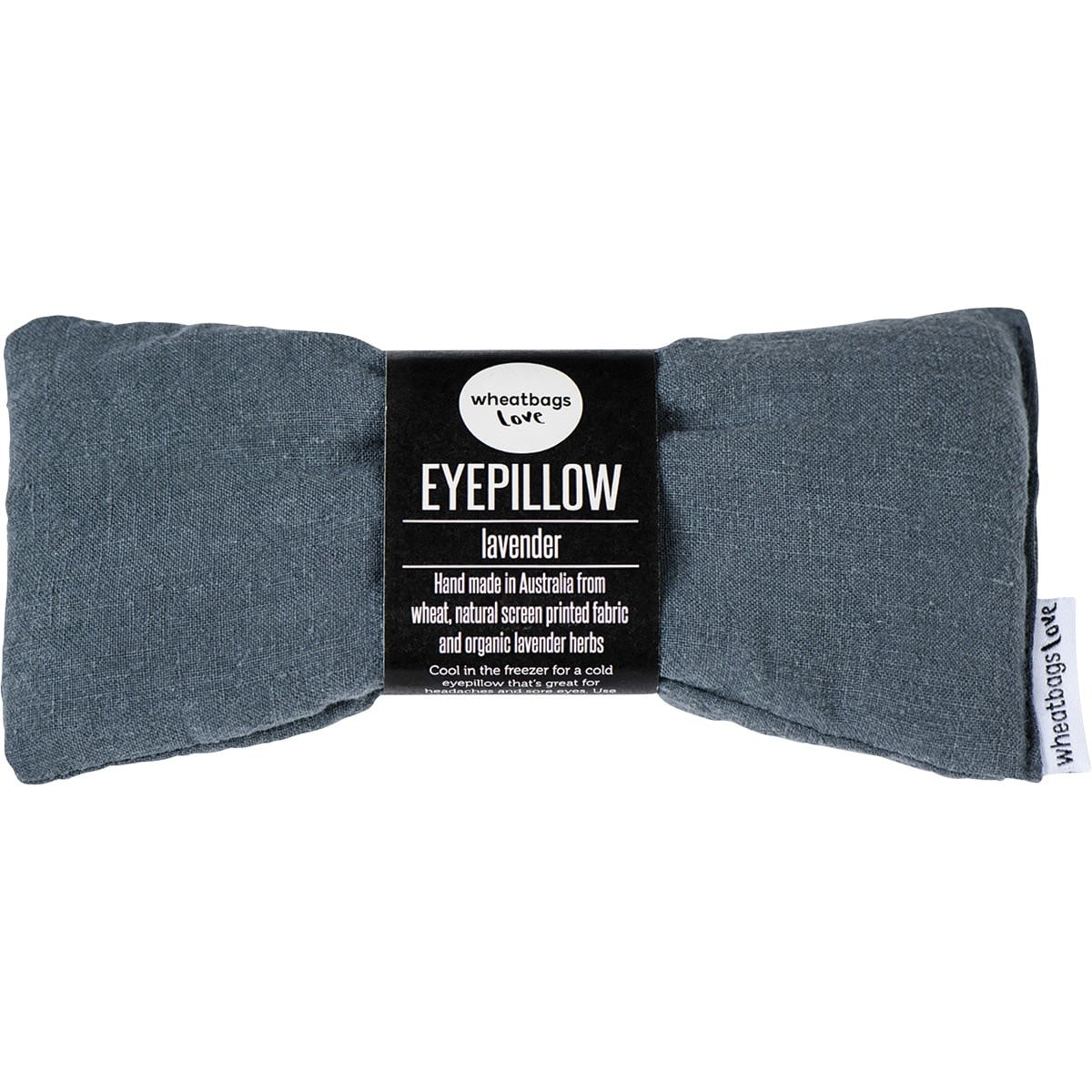 Wheatbags Love Eyepillow Luxe Linen Slate Lavender Scented - Cutprice Online