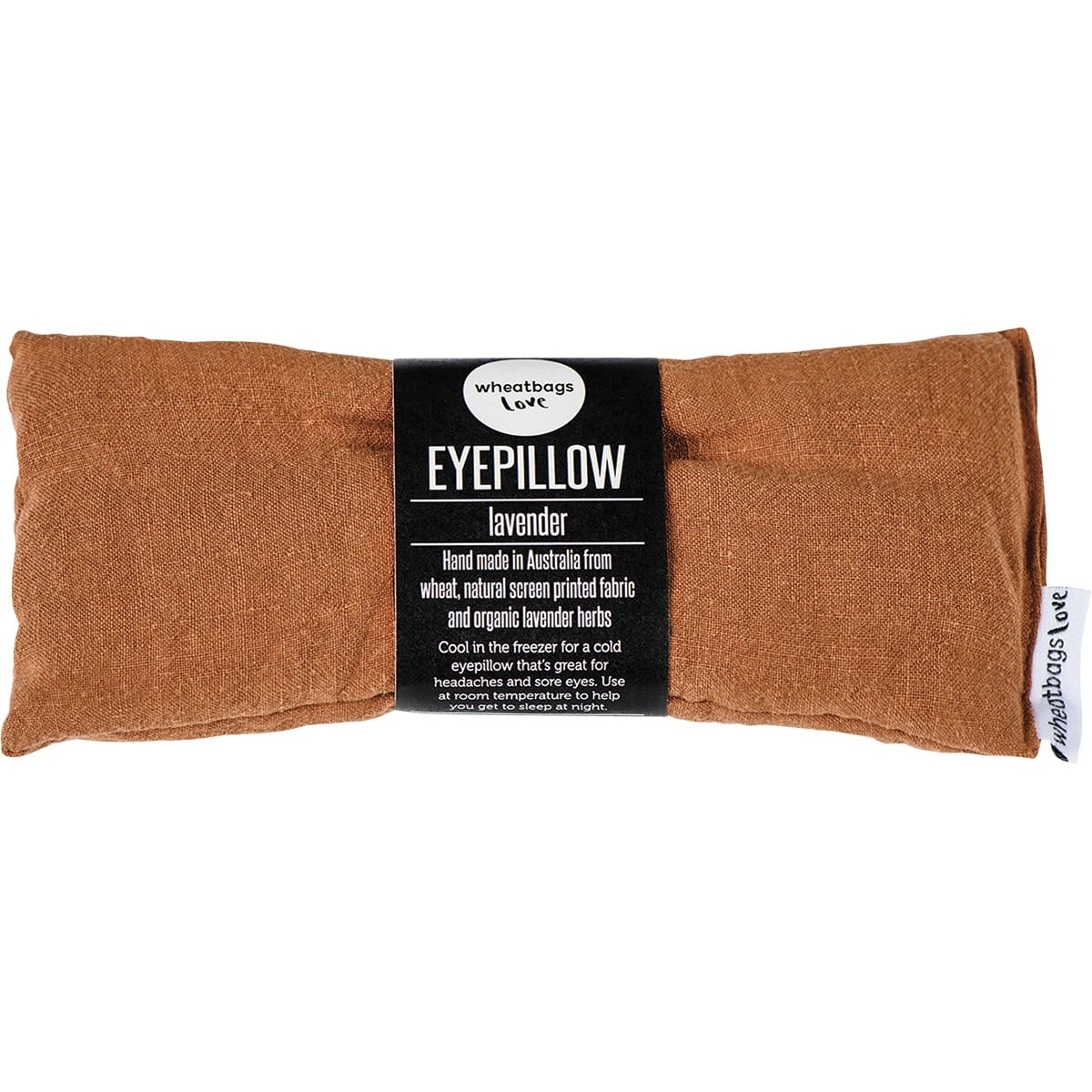 Wheatbags Love Eyepillow Luxe Linen Copper Lavender Scented - Cutprice Online