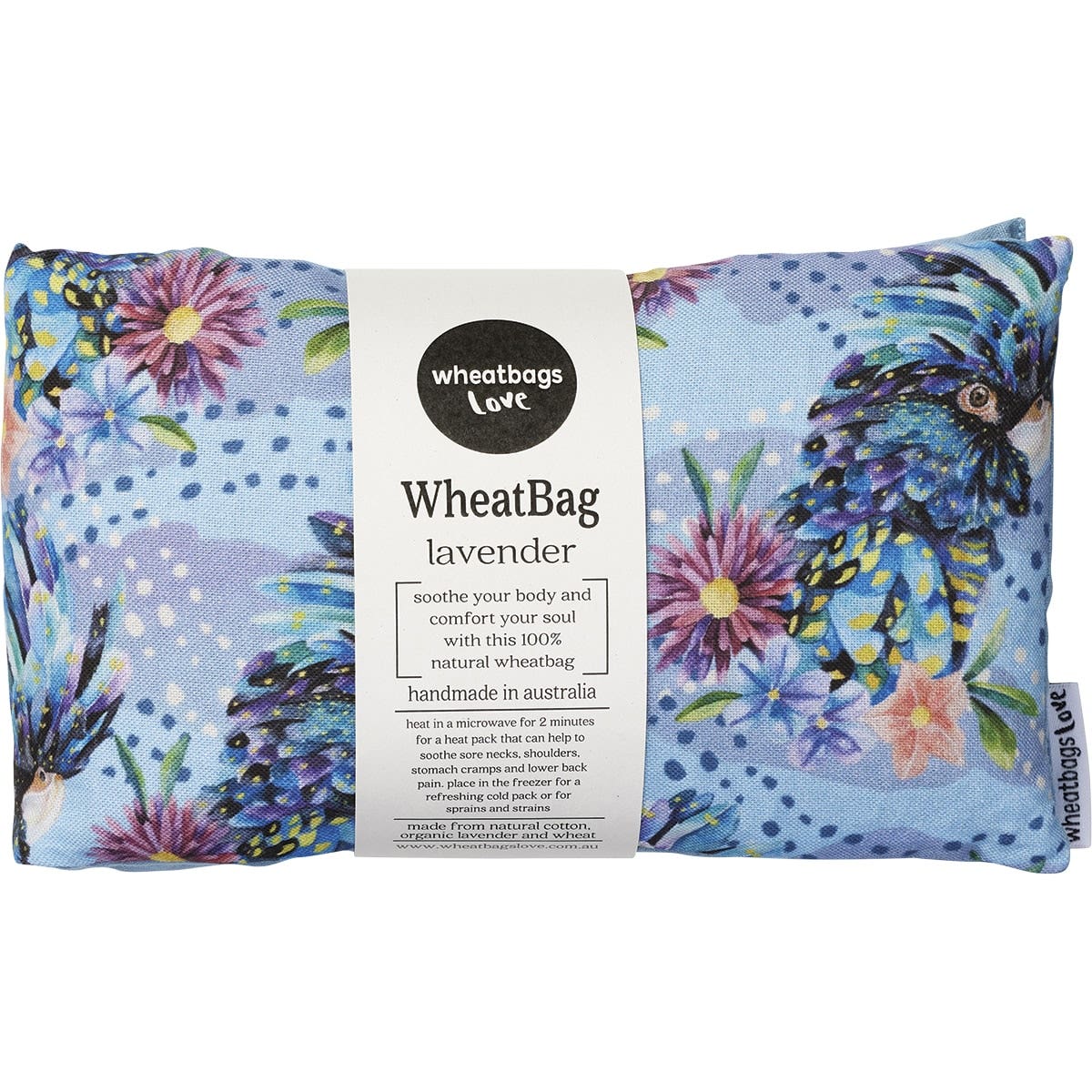 Wheatbags Love Wheatbag Blue Cockatoo Lavender Scented - Cutprice Online