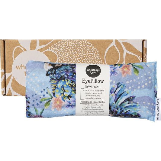 Wheatbags Love Eyepillow Blue Cockatoo Lavender Scented - Cutprice Online