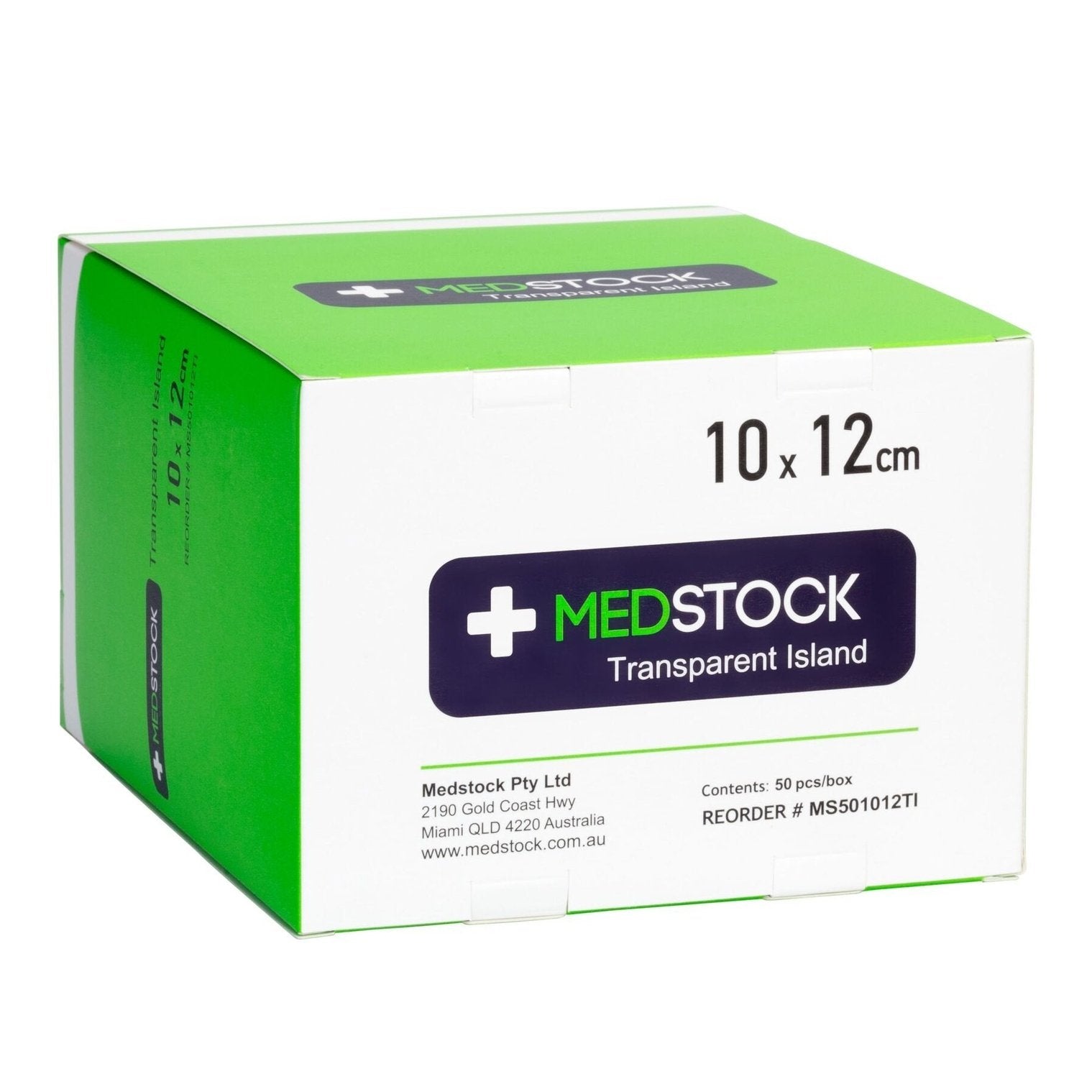 Medstock Tranparent Island Dressing 10cm x 12cm (Box of 50) - Cutprice Online