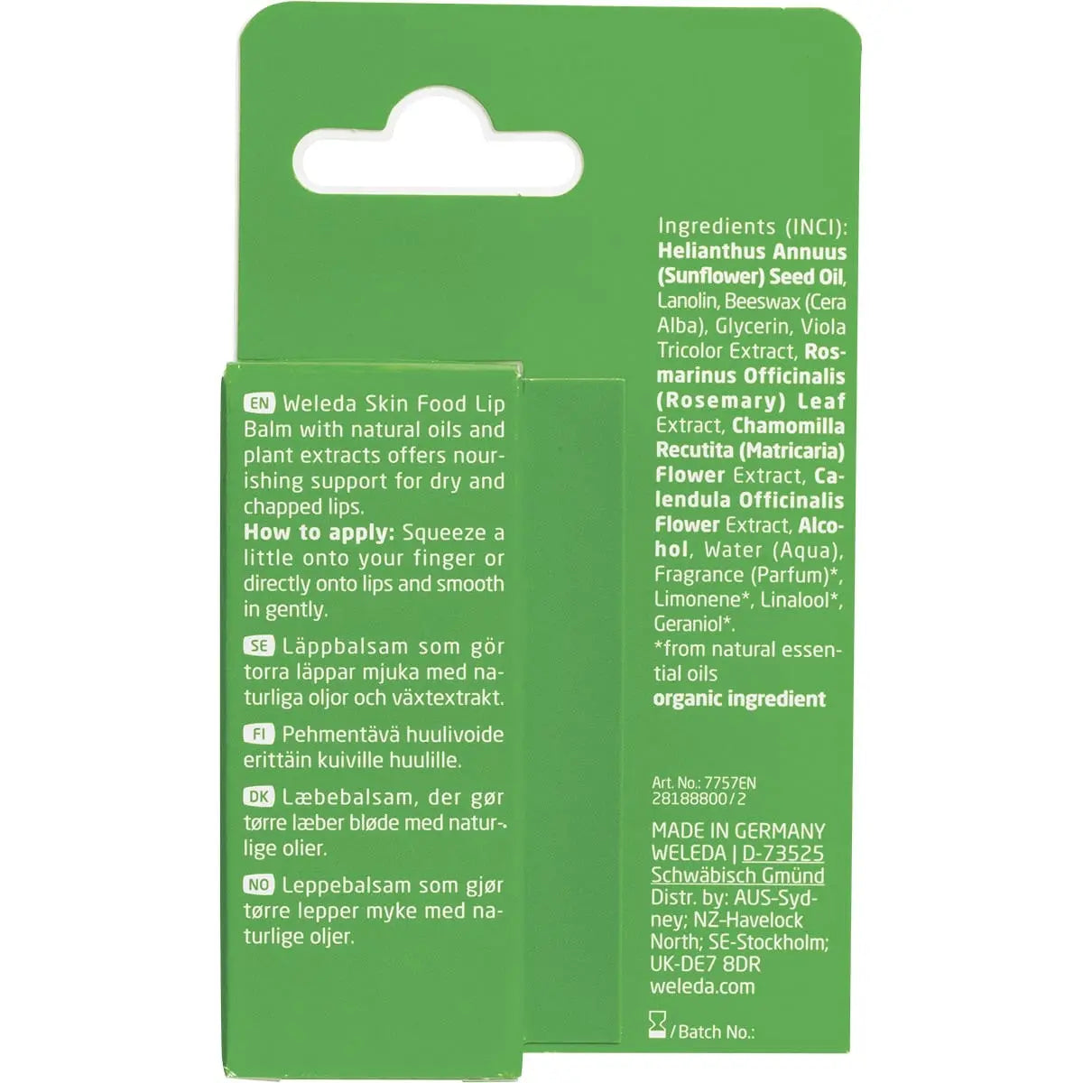 WELEDA Skin Food Lip Balm 8ml WELEDA