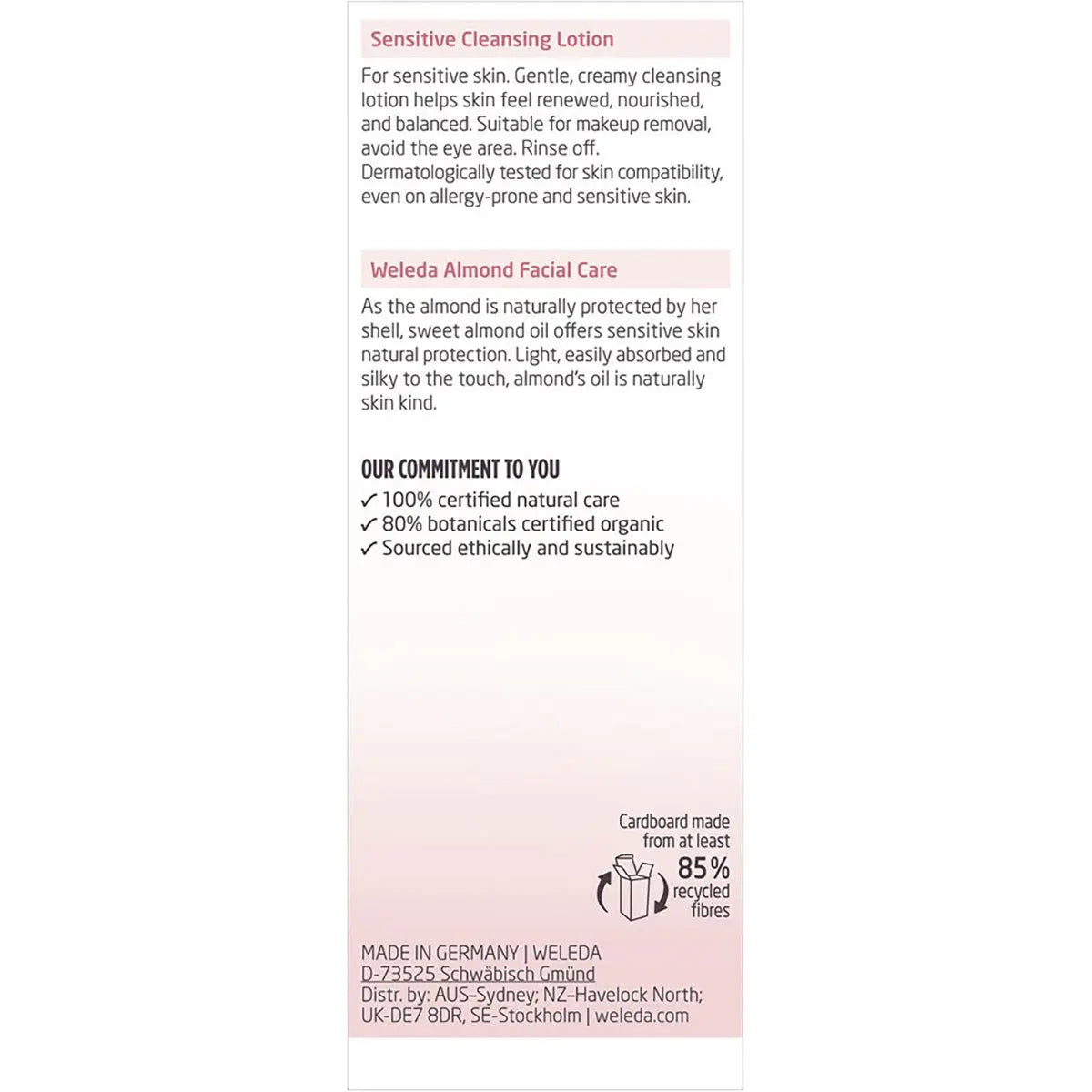WELEDA Sensitive Cleansing Lotion Almond 75ml WELEDA