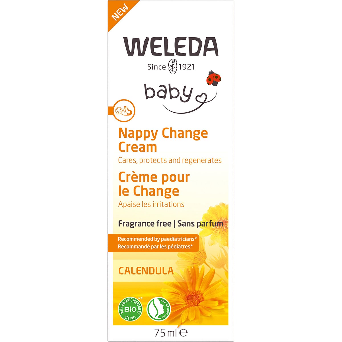 Weleda Baby Nappy Change Cream Calendula Fragrance Free 75ml - Cutprice Online