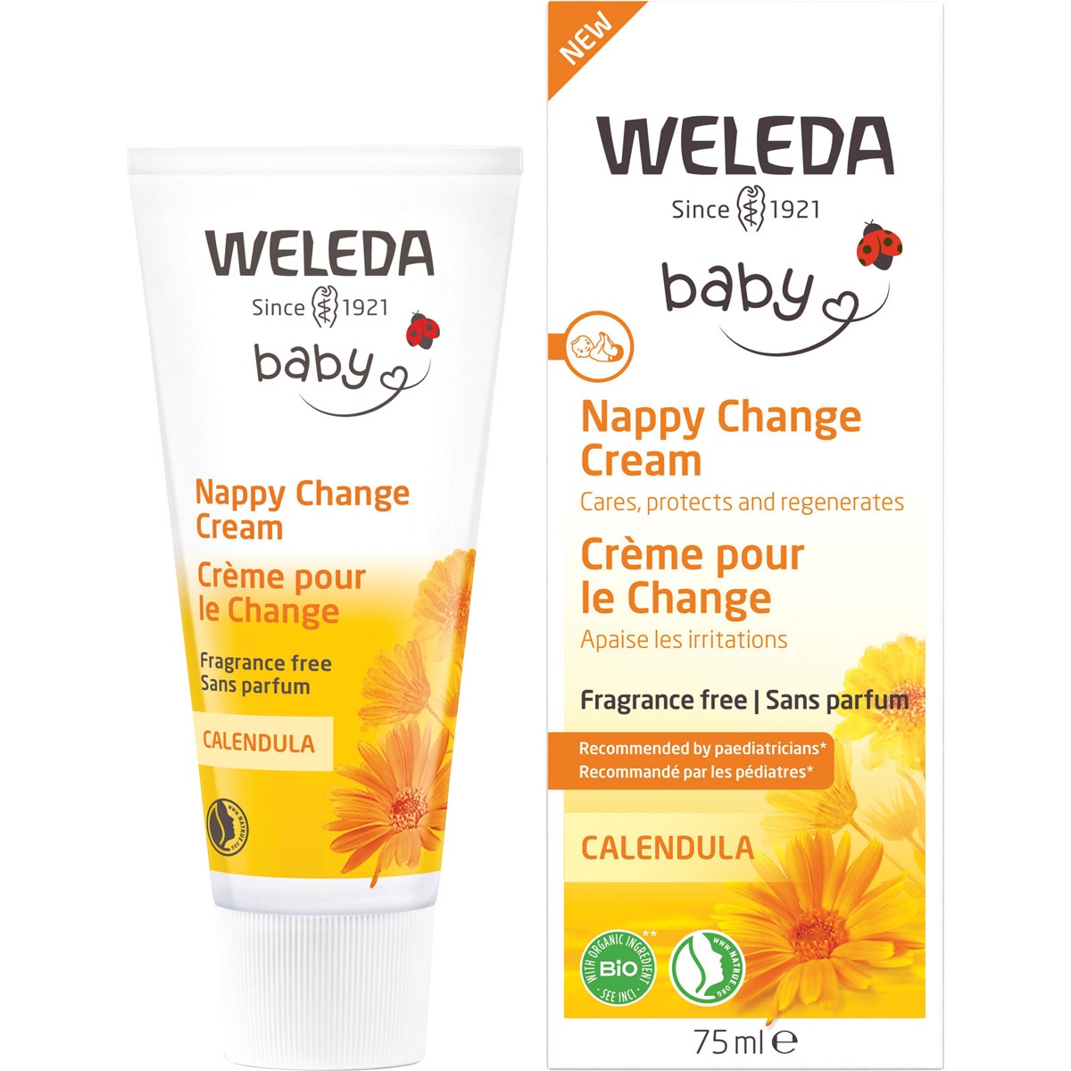 Weleda Baby Nappy Change Cream Calendula Fragrance Free 75ml - Cutprice Online