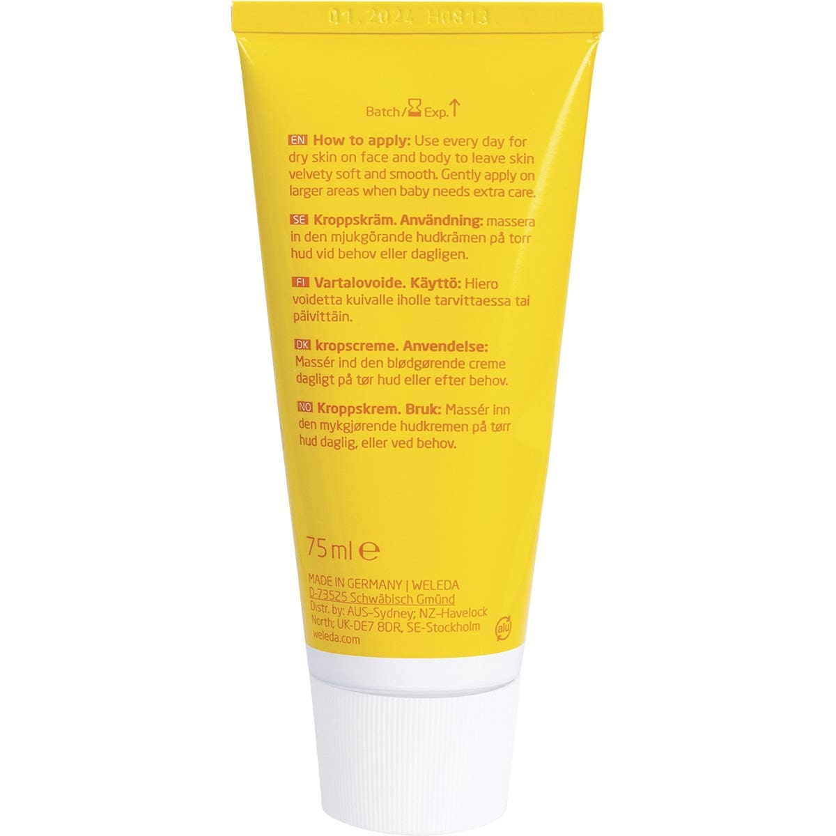Weleda Calendula Intensive Body Cream Baby 75ml - Cutprice Online