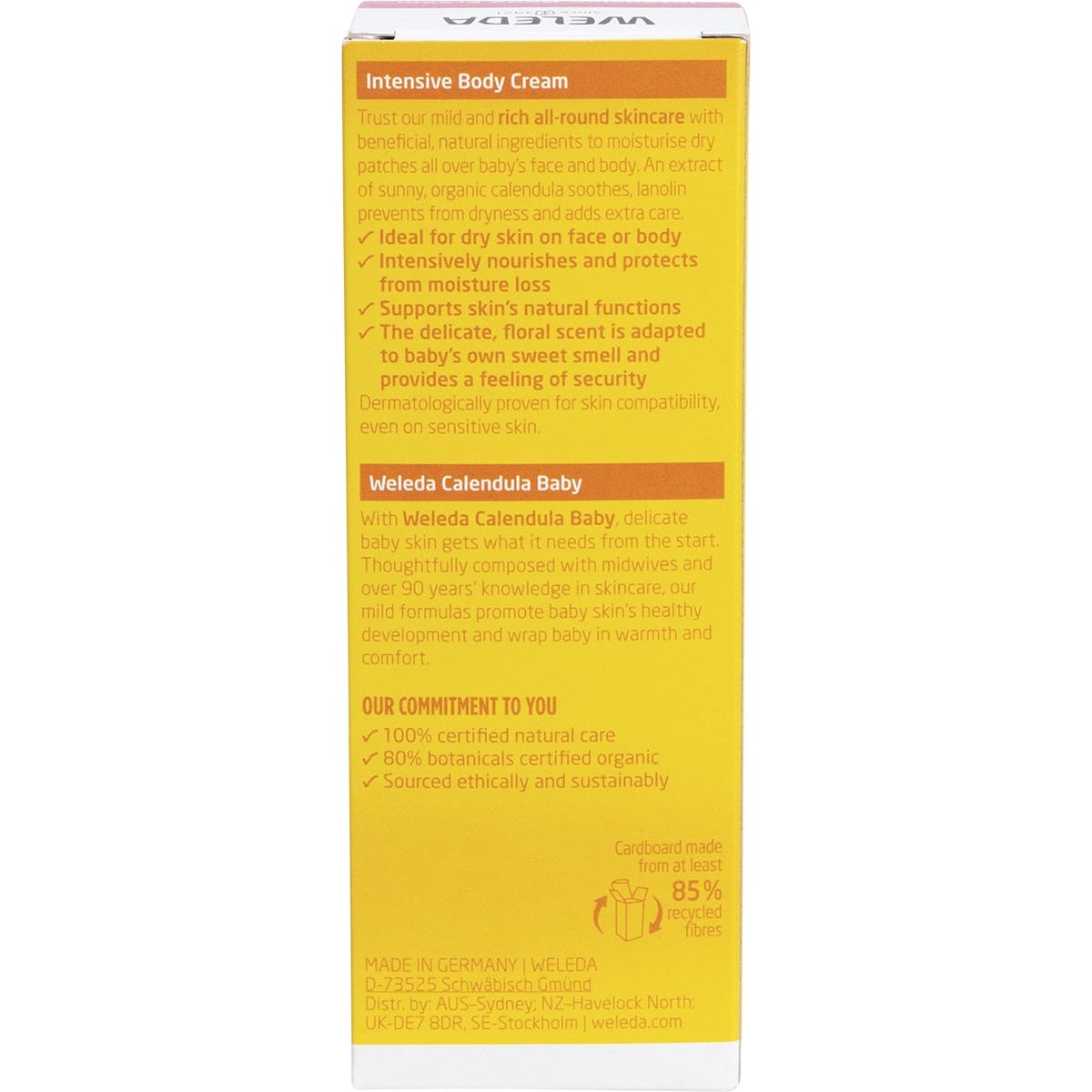 Weleda Calendula Intensive Body Cream Baby 75ml - Cutprice Online