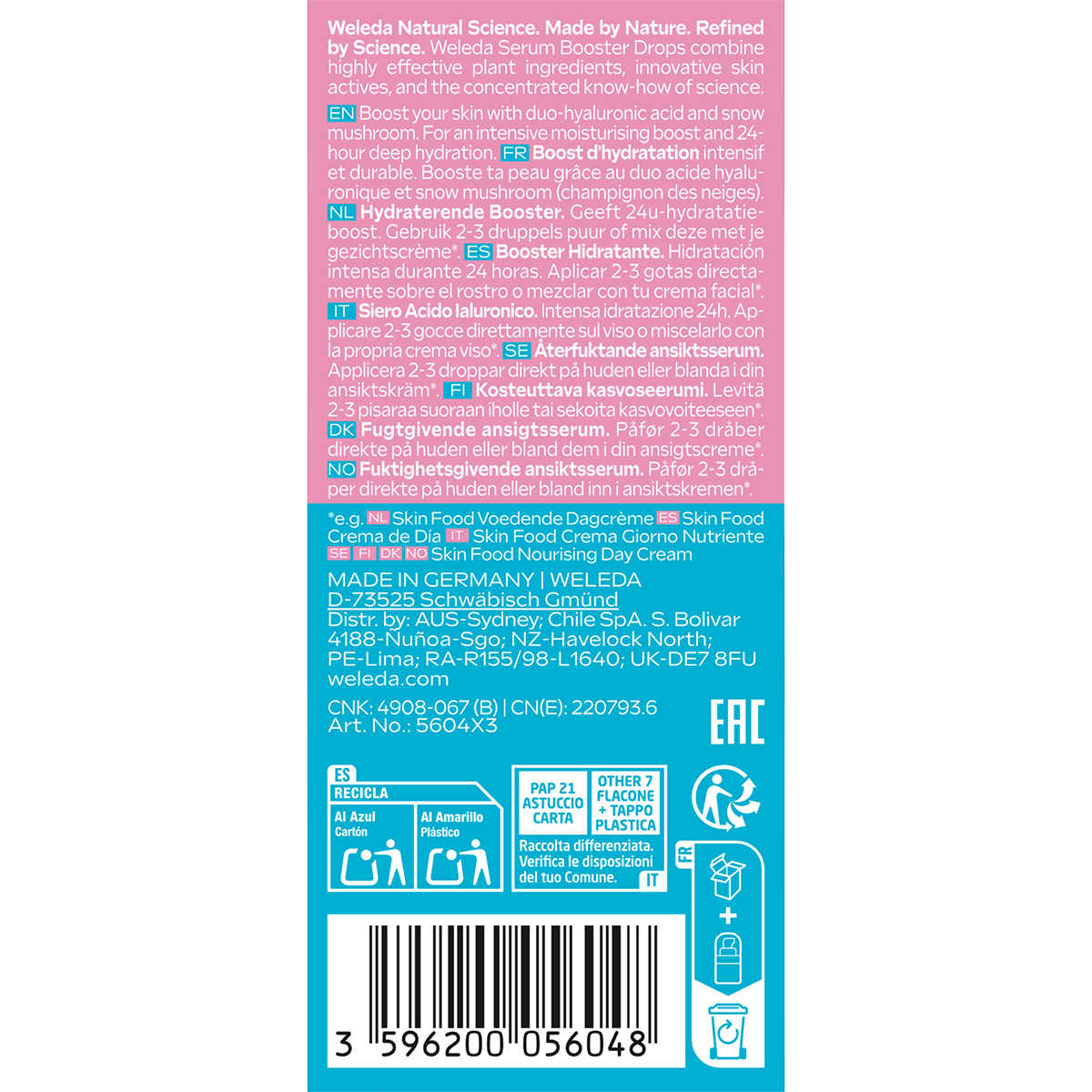Weleda Hyaluronic Moisture Serum Drops 30ml