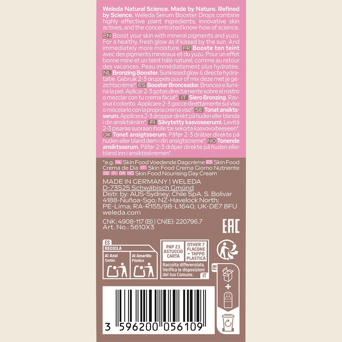 Weleda Serum Drops Sunkissed Bronzing 30ml