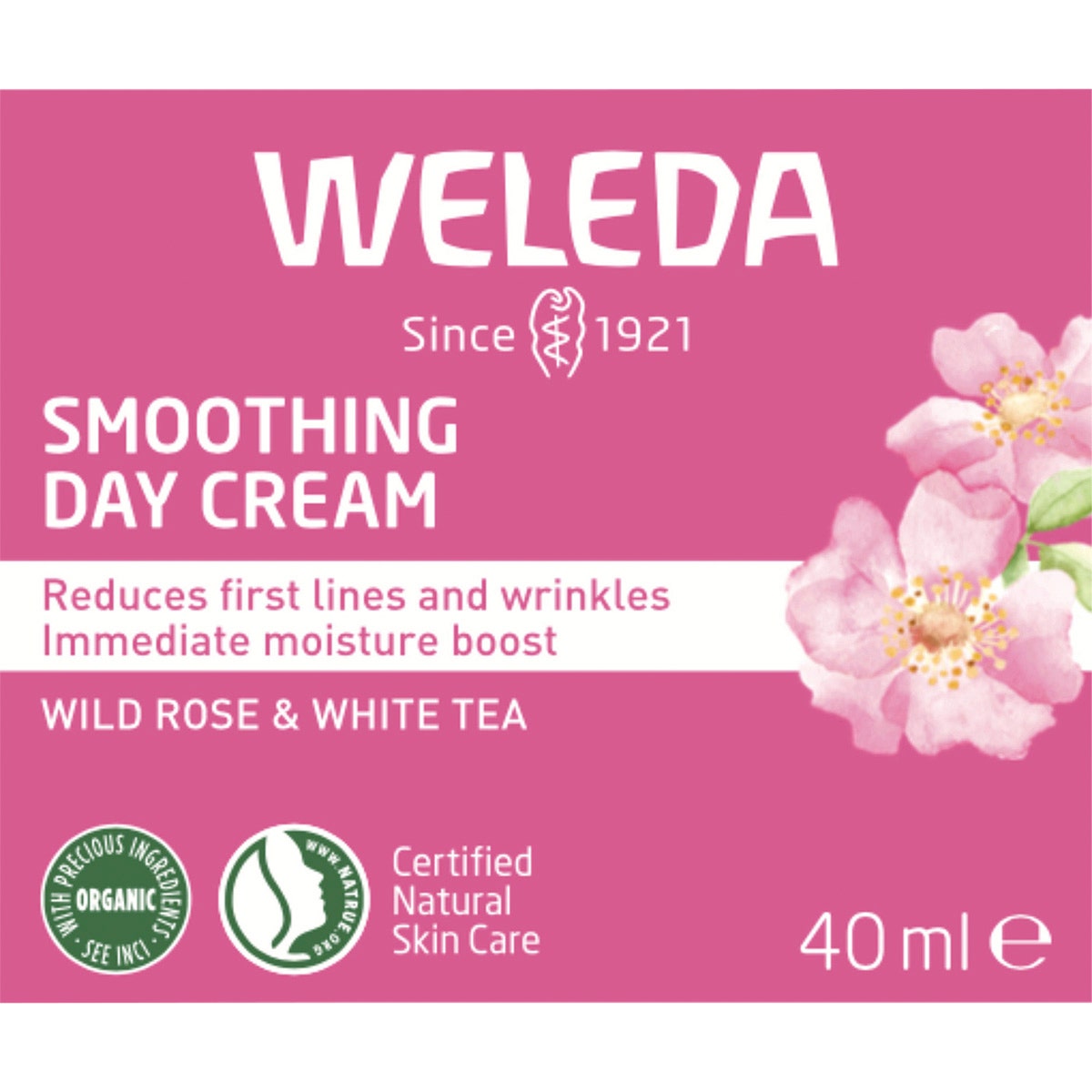 Weleda Smoothing Day Cream Wild Rose & White Tea 40ml - Cutprice Online