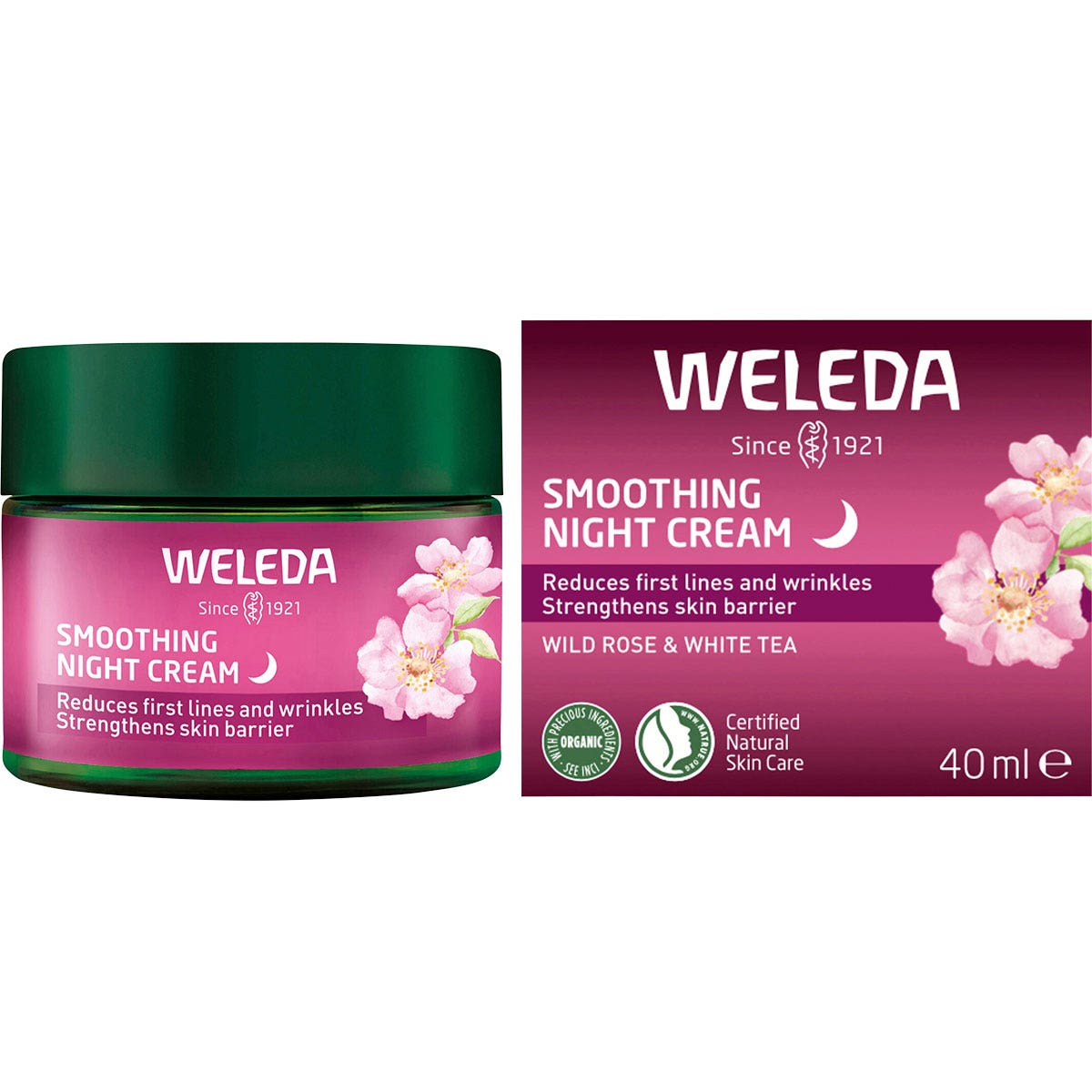 Weleda Smoothing Night Cream Wild Rose & White Tea 40ml - Cutprice Online
