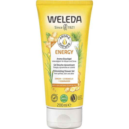 WELEDA Aroma Shower - Gel - Energy Ginger, Citronella & Cedarwood 200ml WELEDA