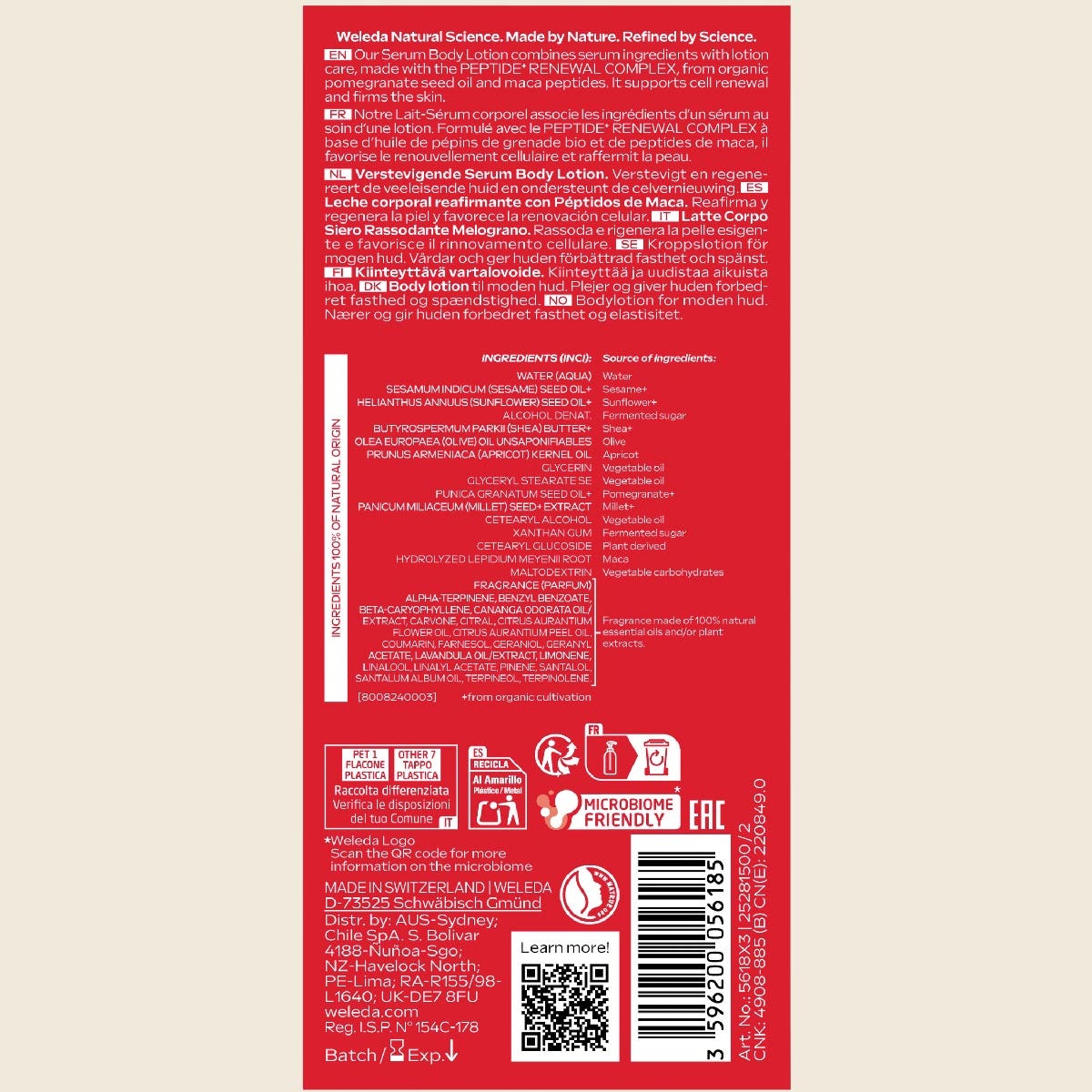 Weleda Firming Serum Body Lotion Pomegranate 250ml
