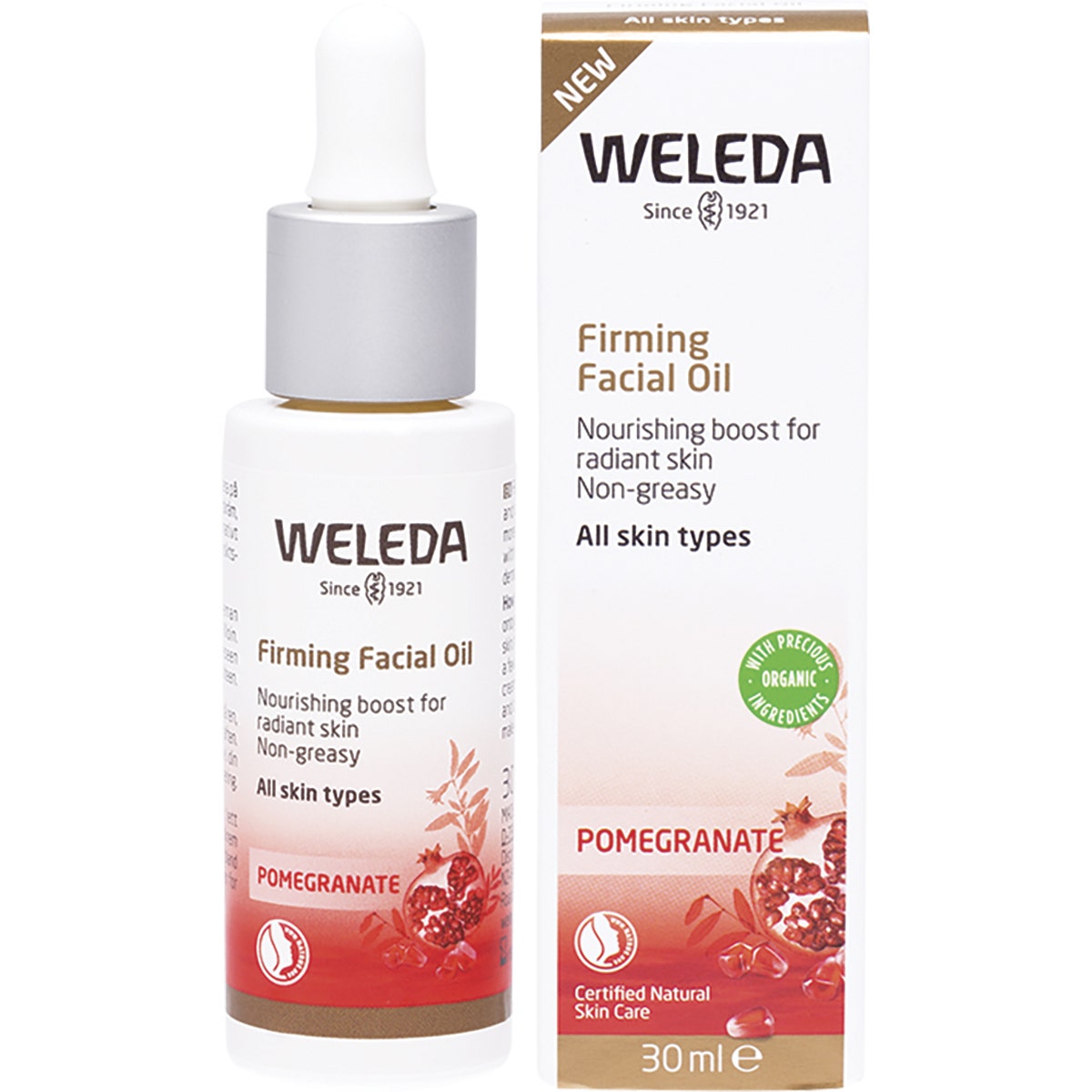 Weleda Organic Firming Facial Oil (Pomegranate) 30ml - Cutprice Online