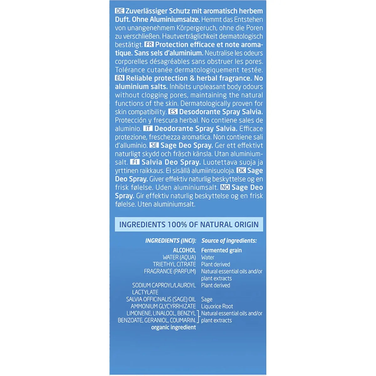 WELEDA Deodorant Sage 100ml WELEDA