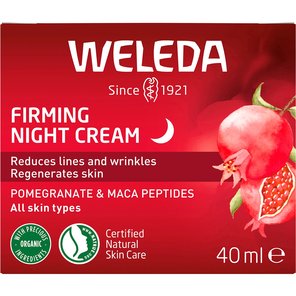 WELEDA Firming Night Cream Pomegranate & Maca Peptides 40ml - Cutprice Online