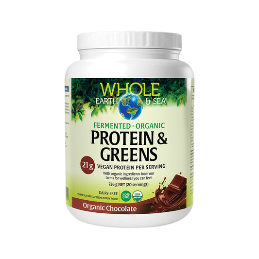 Whole Earth & Sea Fermented Organic Protein & Greens Chocolate 736G - Cutprice Online
