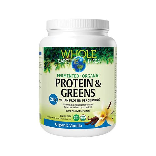 Whole Earth & Sea Fermented Organic Protein & Greens Vanilla 630G - Cutprice Online