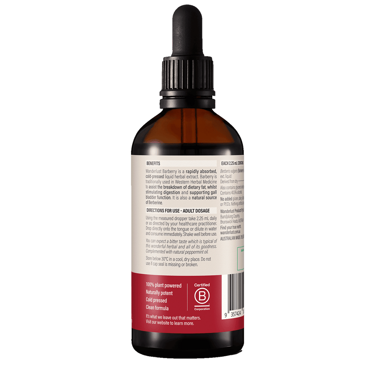 Wanderlust Barberry 140ml Oral Liquid