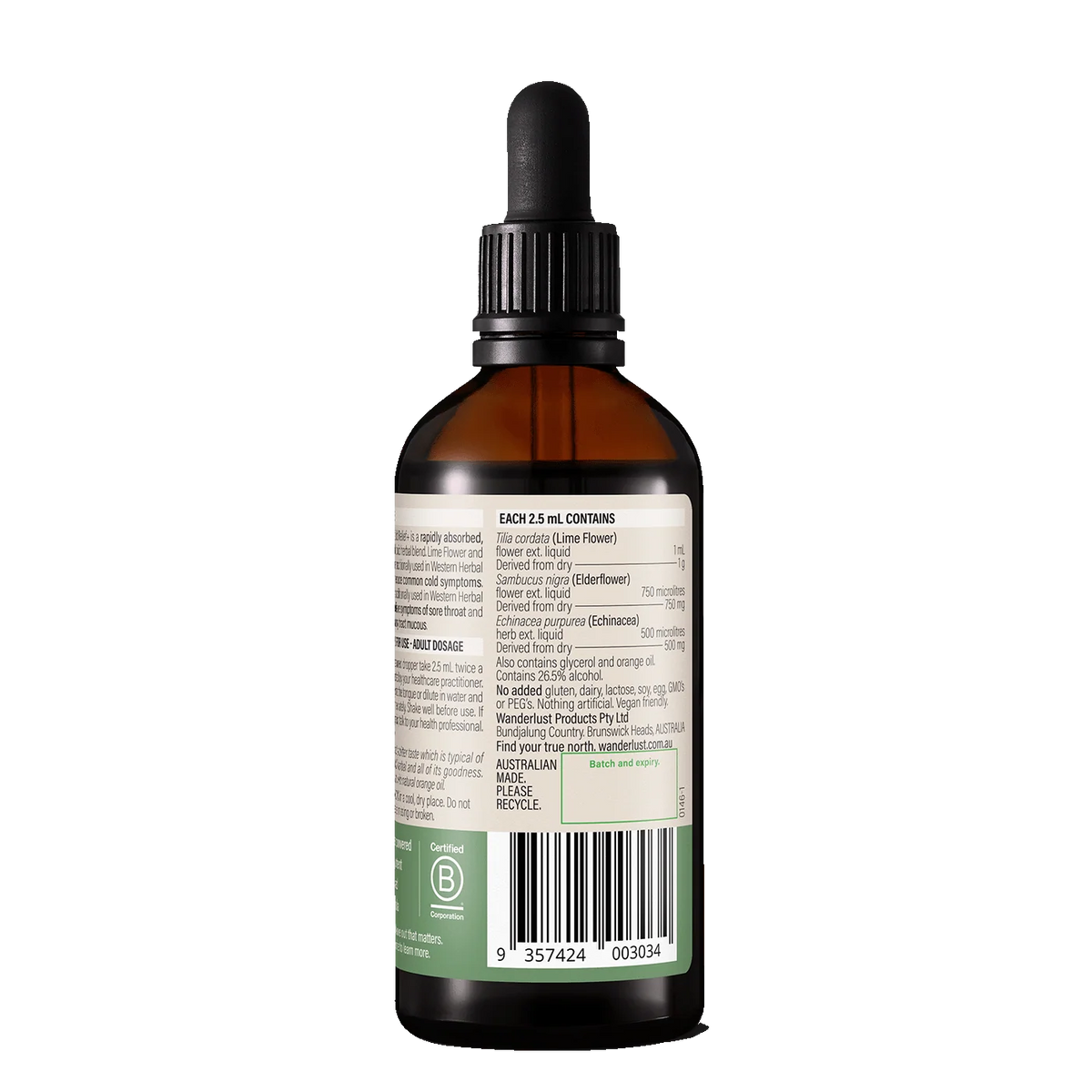 Wanderlust Cold Relief + 90ml Oral Liquid