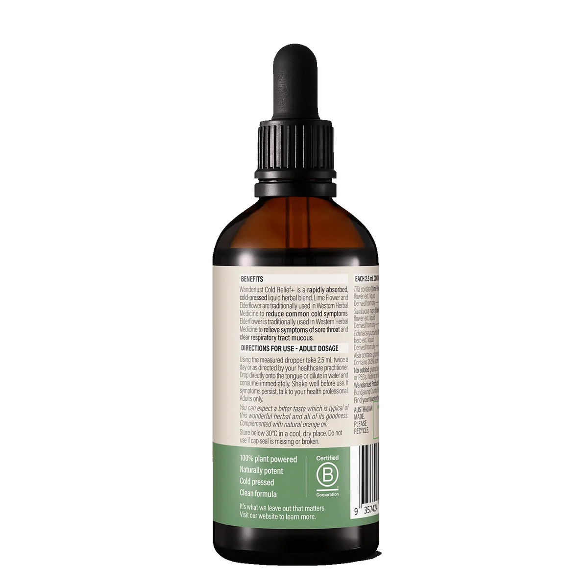 Wanderlust Cold Relief + 90ml Oral Liquid