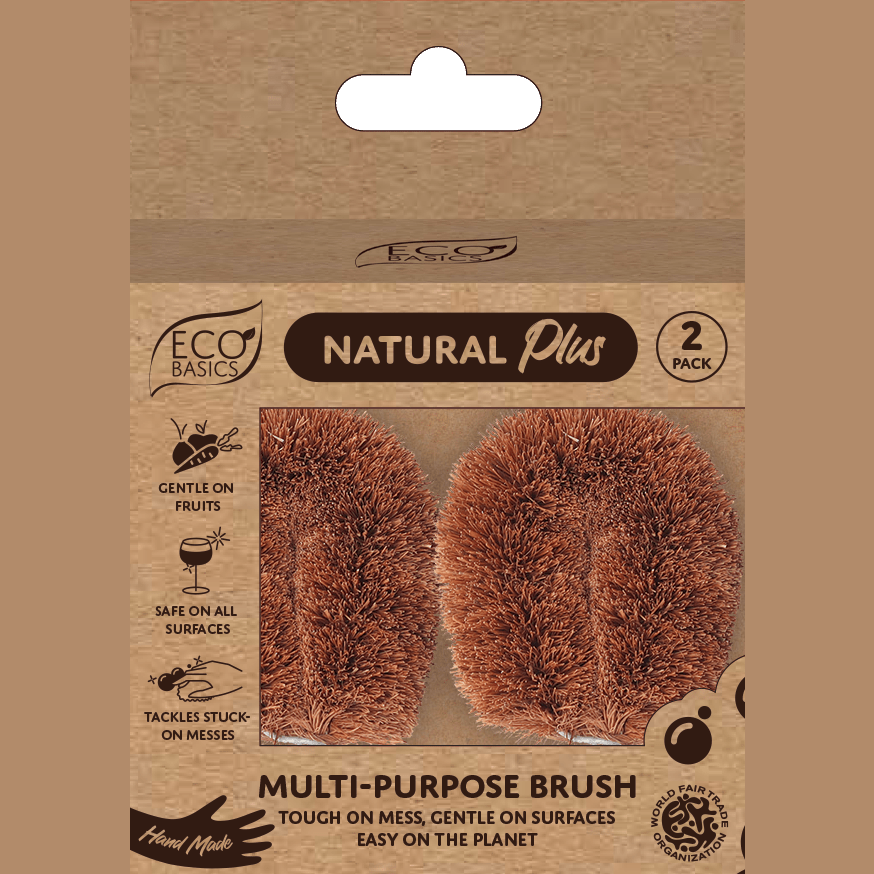 White Magic - Eco Basics Brush Multi Purpose 2Pk - Cutprice Online
