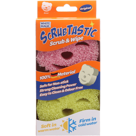 White Magic Scrubtastic Scrub & Wipe Original 2Pk