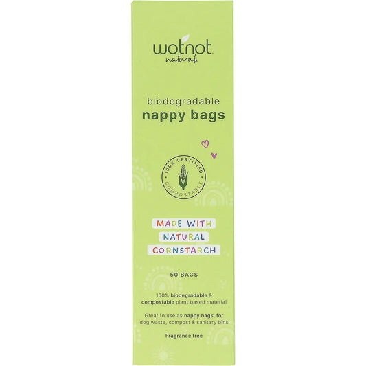 WOTNOT Biodegradable Nappy Bags 100% Compostable 50 WOTNOT