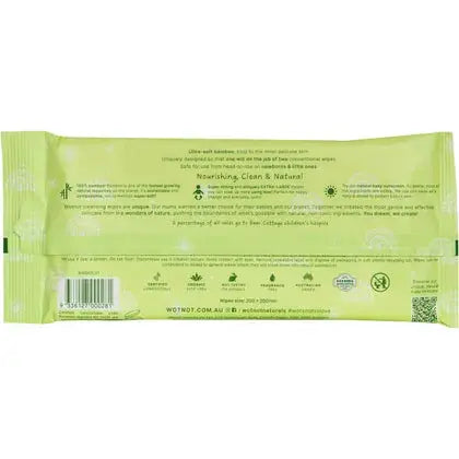 WOTNOT Baby Wipes - Alcohol Free 100% Biodegradable 70 WOTNOT