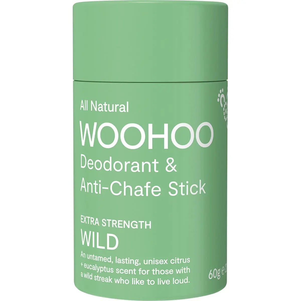 WOOHOO BODY Deodorant Stick Wild Extra Strength 60g WOOHOO BODY