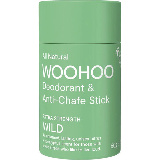WOOHOO BODY Deodorant Stick Wild Extra Strength 60g WOOHOO BODY