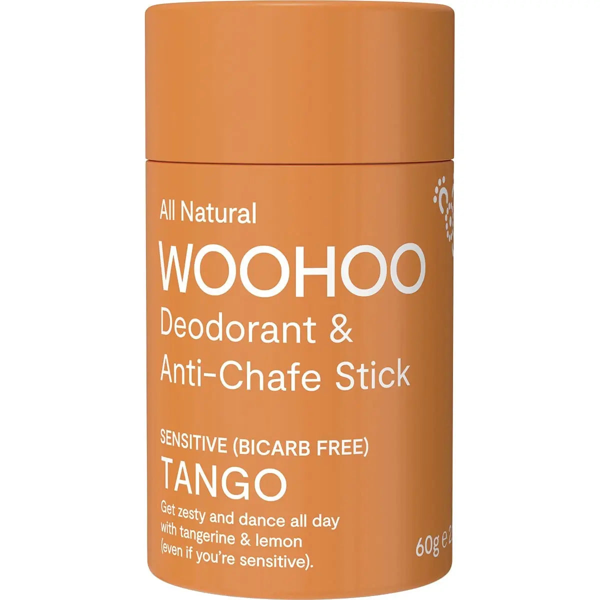 WOOHOO BODY Deodorant & Anti-Chafe Stick Tango - Sensitive (Bicarb Free) 60g WOOHOO BODY