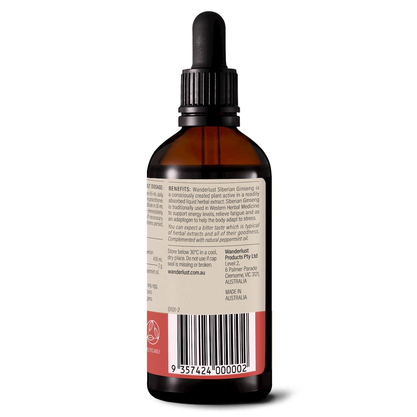 WANDERLUST SIBERIAN GINSENG DROPS 90ML - Cutprice Online