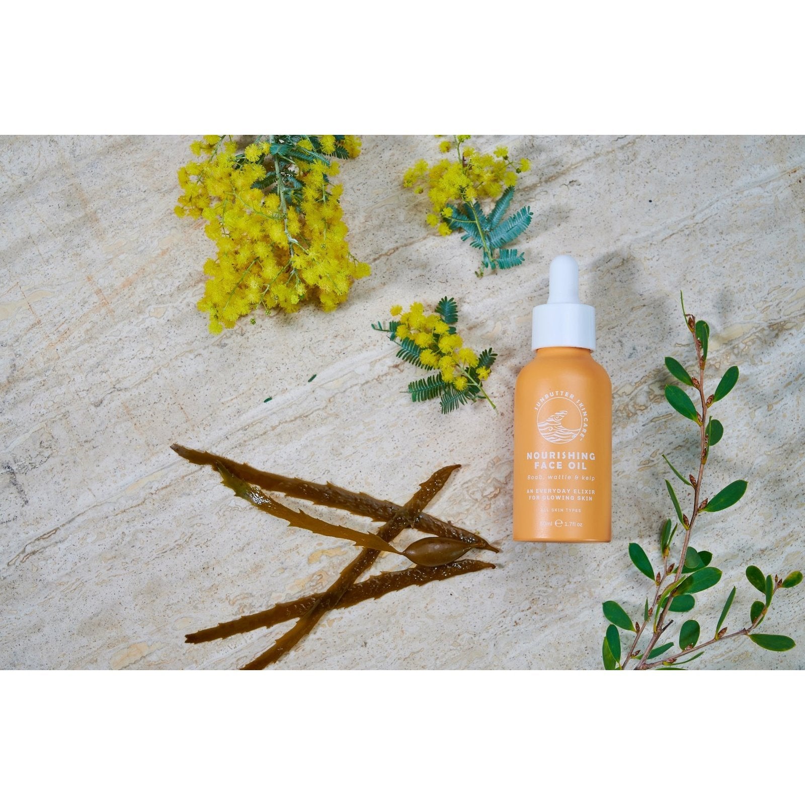 SunButter Skincare Nourishing Face Oil (Boab, Wattle & Kelp) 50ml - Cutprice Online