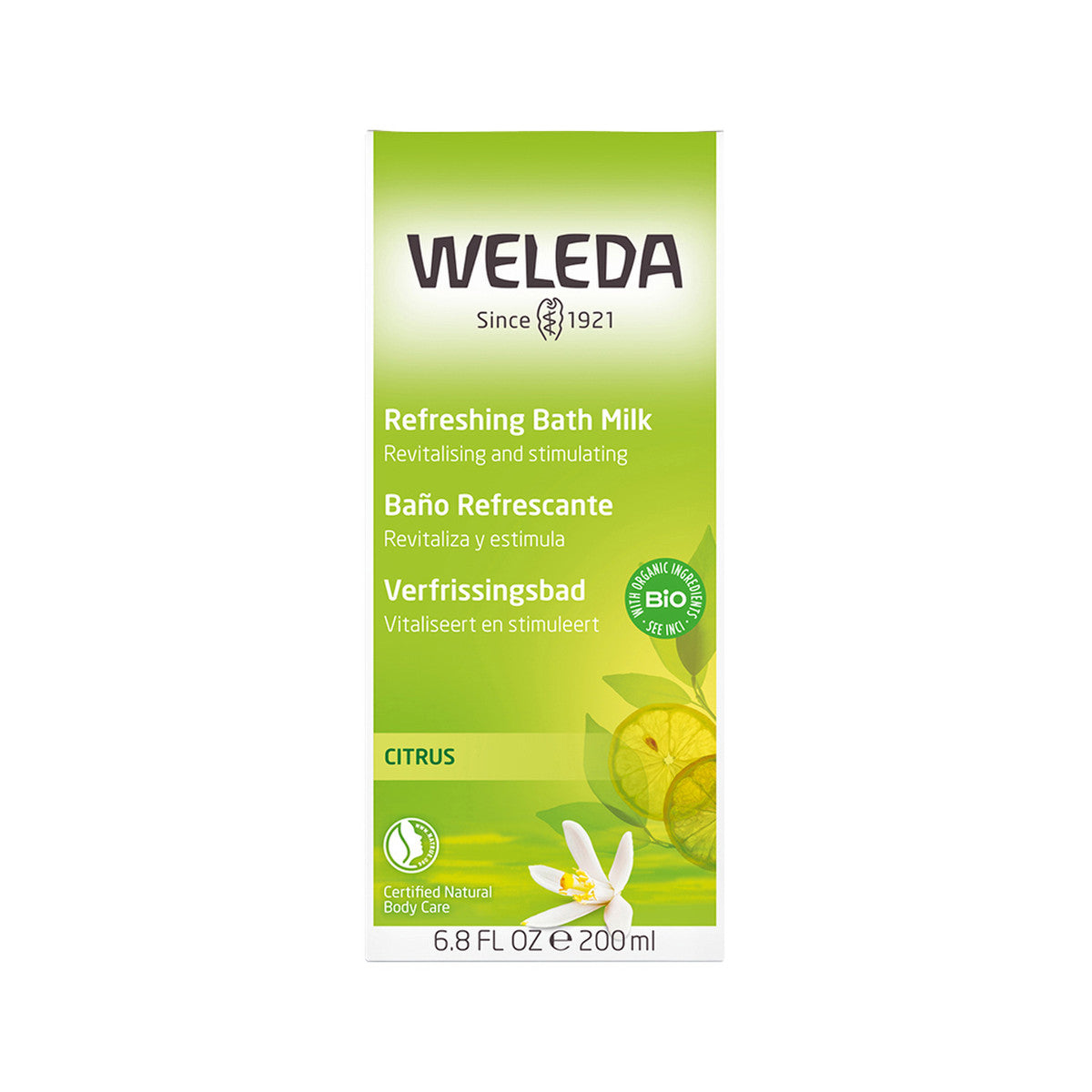 Weleda Organic Bath Milk Refreshing (Citrus) 200ml - Cutprice Online