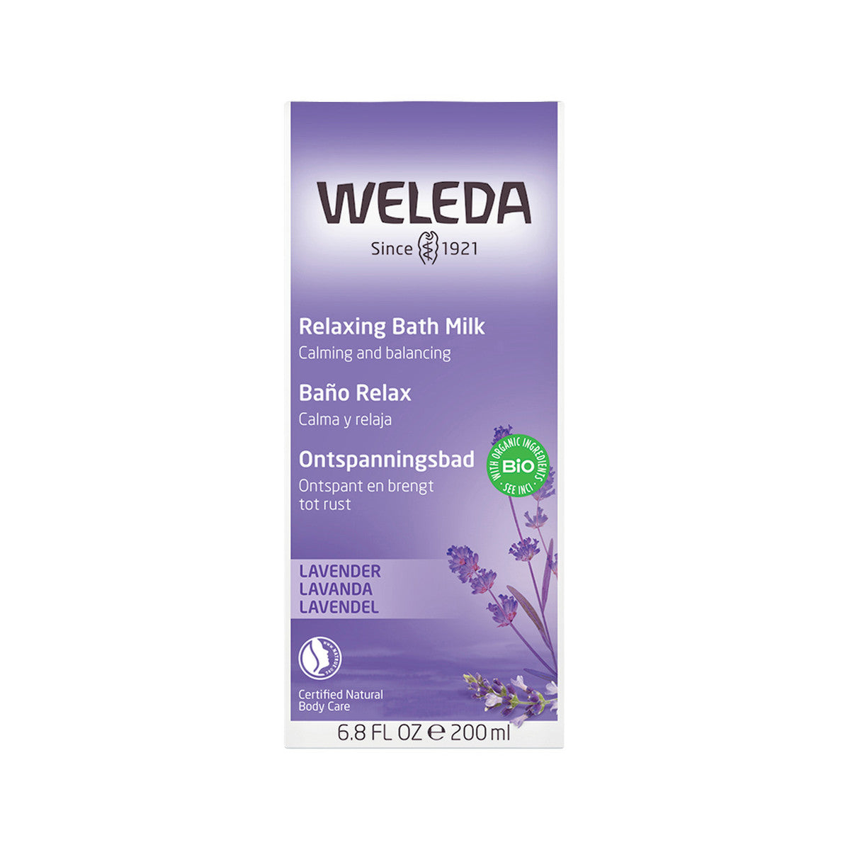 Weleda Organic Bath Milk Relaxing (Lavender) 200ml - Cutprice Online