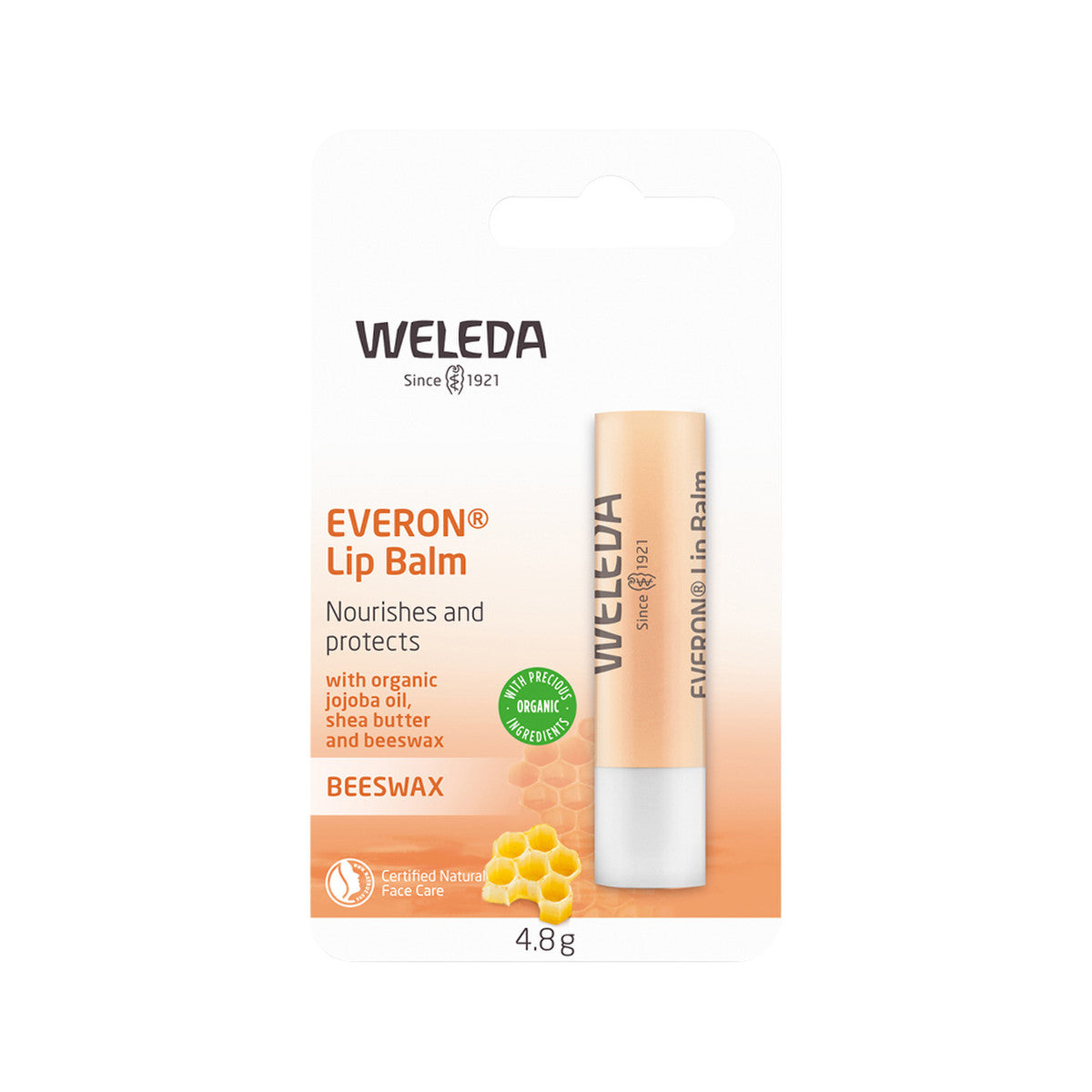 Weleda Organic Lip Balm Everon Beeswax 4.8g - Cutprice Online