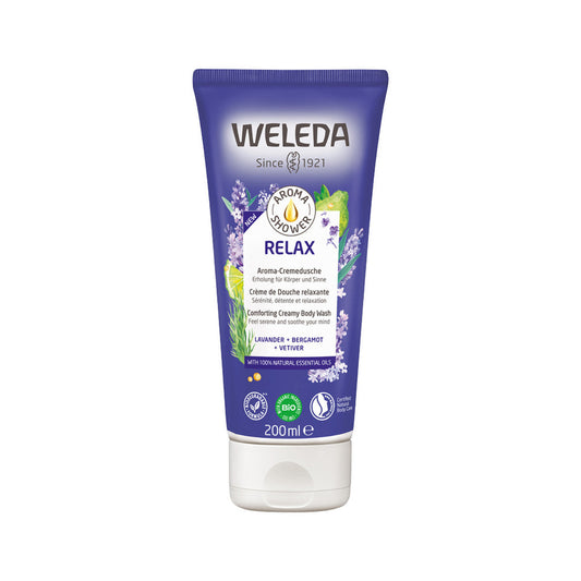 Weleda Organic Aroma Shower Gel Relax (Lavender + Bergamot + Vetiver) 200ml - Cutprice Online