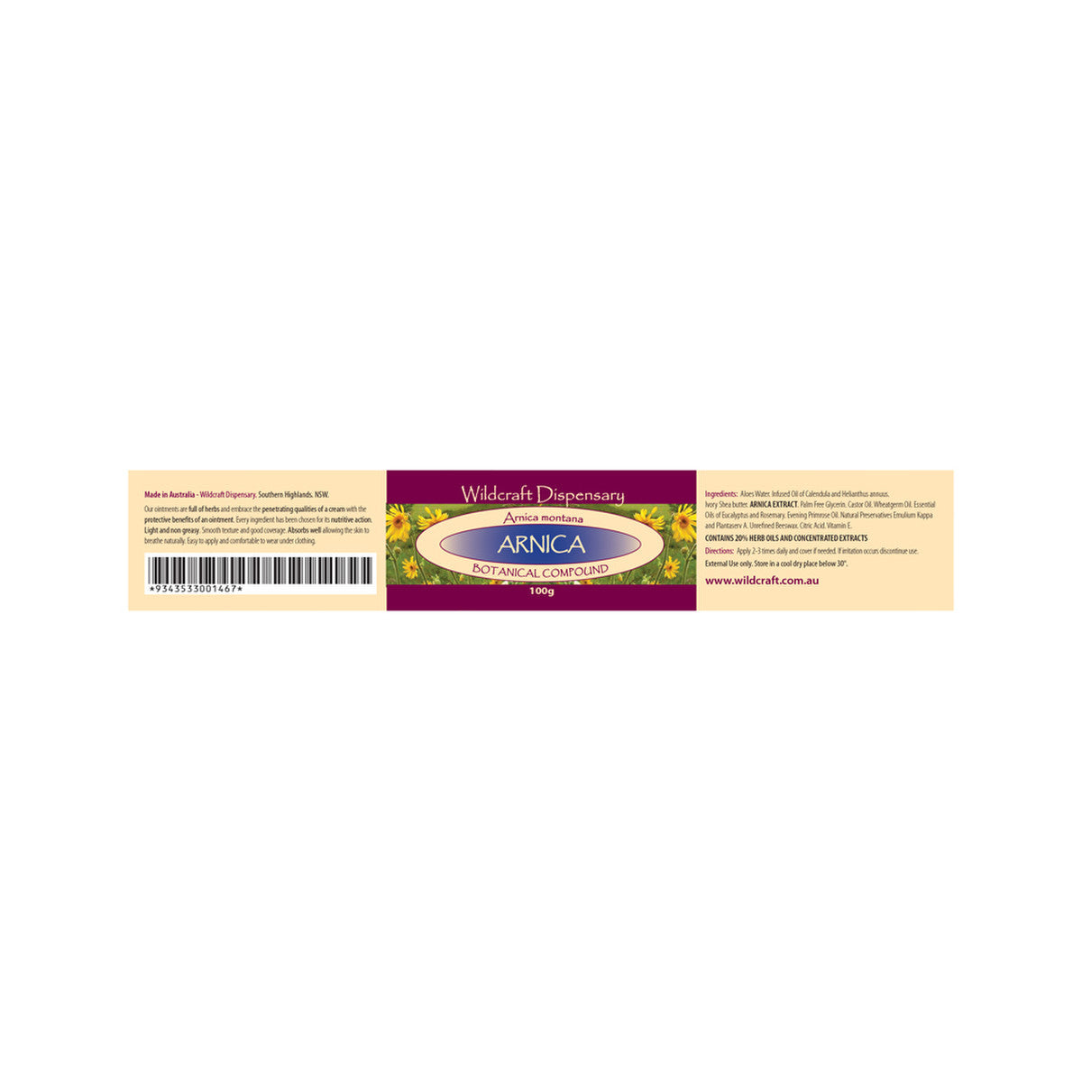 Wildcraft Dispensary Arnica Herbal Ointment 100g - Cutprice Online