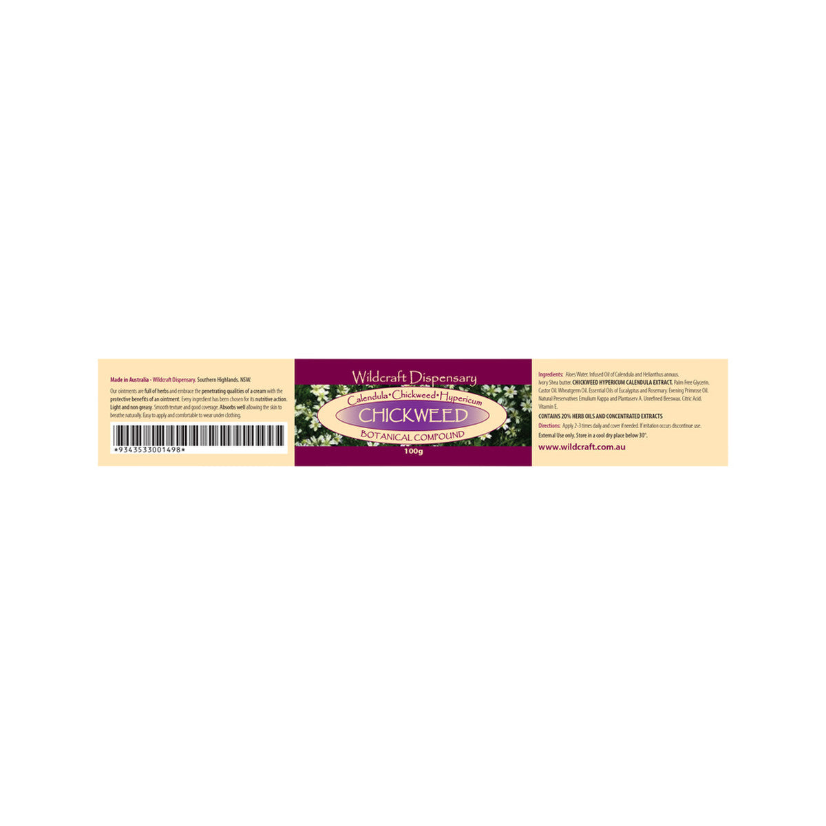 Wildcraft Dispensary Chickweed Herbal Ointment 100g - Cutprice Online
