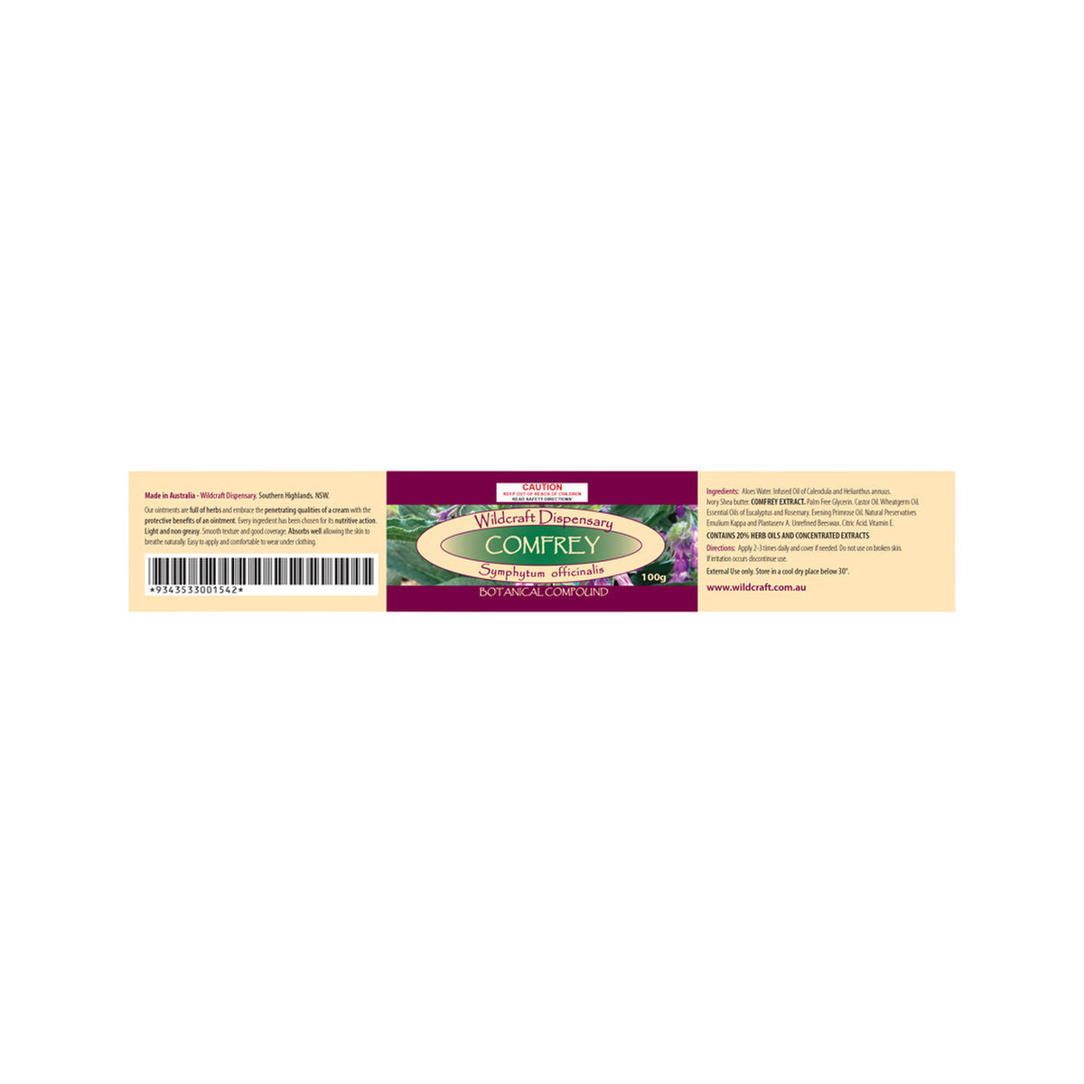 Wildcraft Dispensary Comfrey Herbal Ointment 100g - Cutprice Online