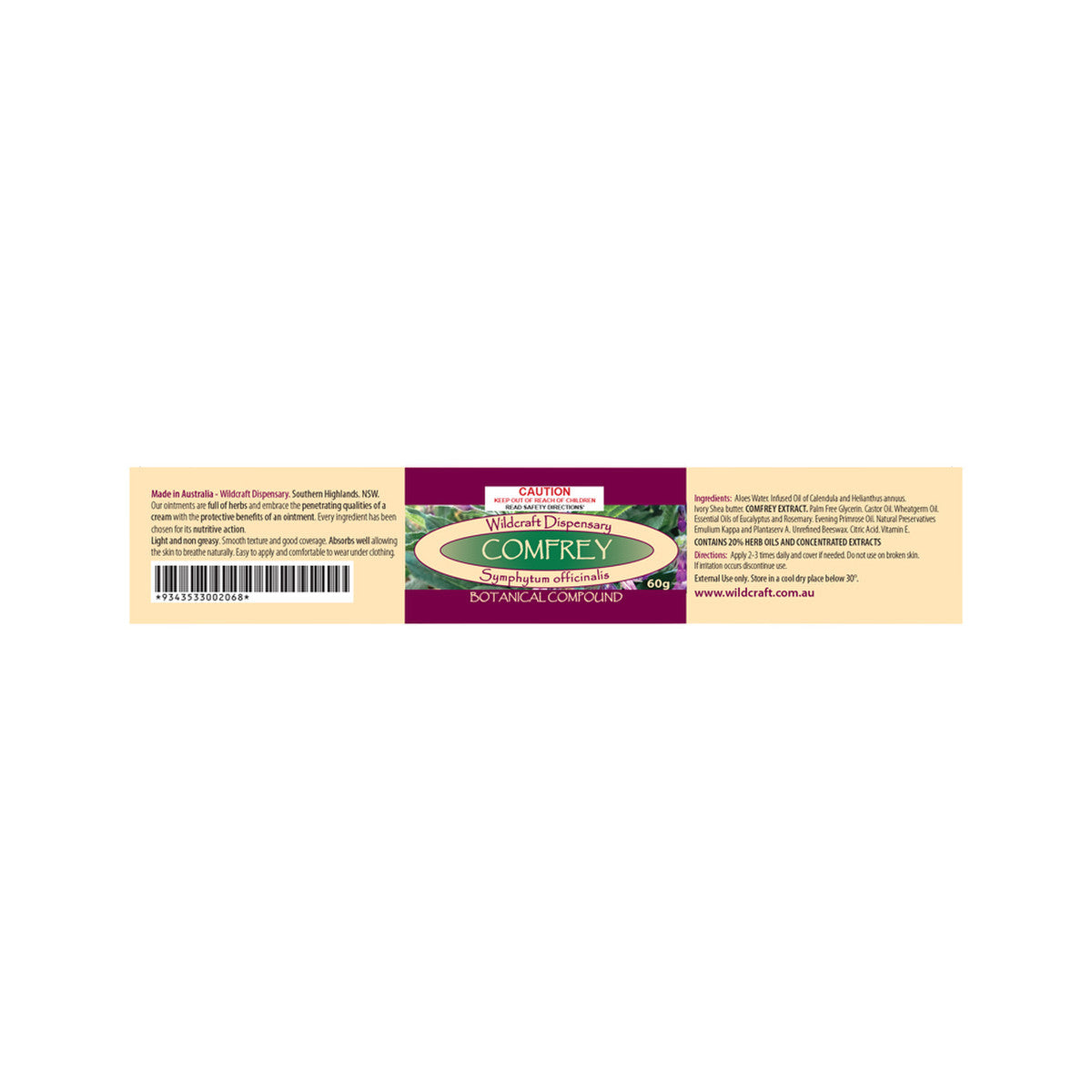 Wildcraft Dispensary Comfrey Herbal Ointment 60g - Cutprice Online