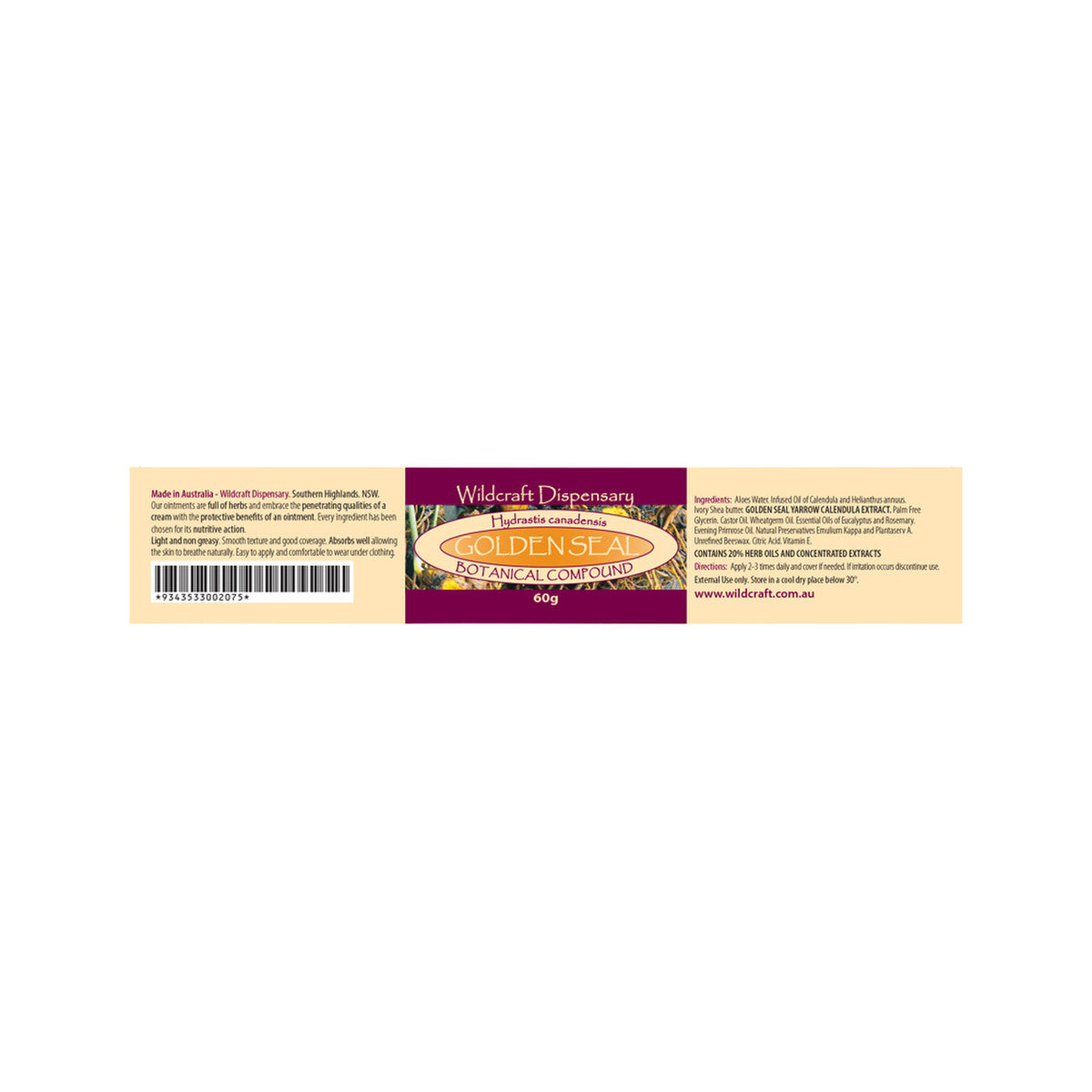 Wildcraft Dispensary Golden Seal Herbal Ointment 60g - Cutprice Online