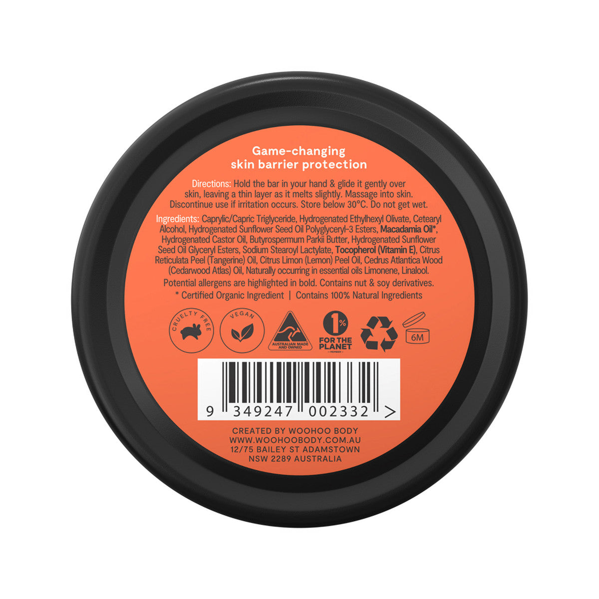 Woohoo Bestie Solid Body Moisturiser (for Dry Skin & Tattoo Care) 70g - Cutprice Online