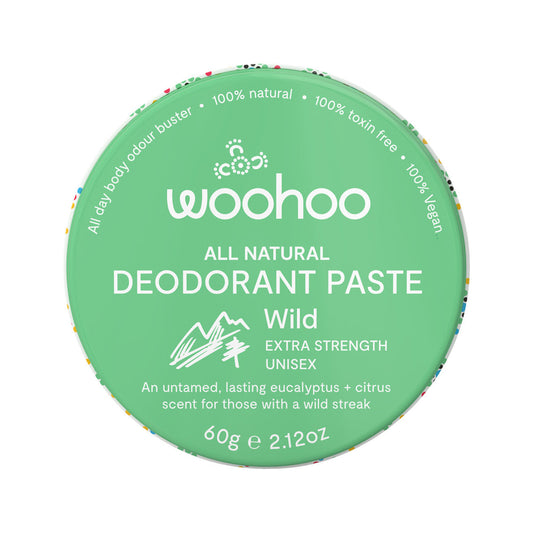 Woohoo Deodorant Paste Wild (Extra Strength Unisex) Tin 60g - Cutprice Online