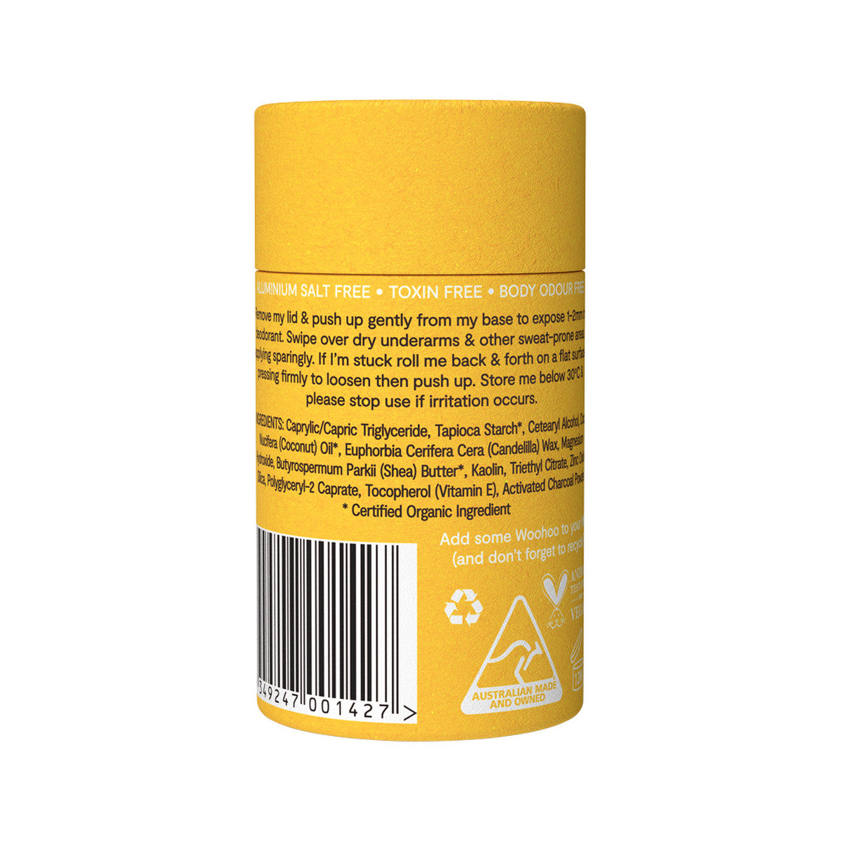 Woohoo Deodorant & Anti-Chafe Stick Mellow (Sensitive) 60g - Cutprice Online