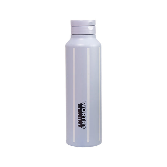 Worthy Sugarcane Drink Bottle Blue Steel Striped 750ml - Cutprice Online